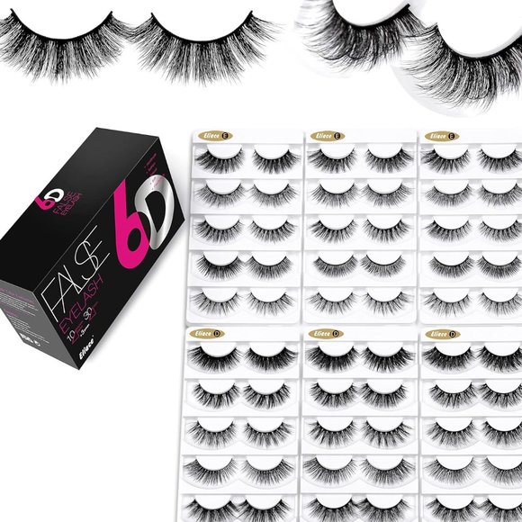 Luxury 6D Mink Eyelashes 10 Styles 30 pairs - Picture 1 of 16